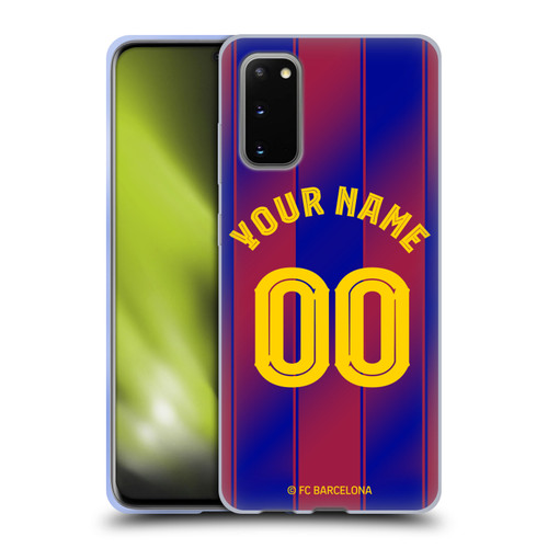 Custom Customised Personalised FC Barcelona 2025/26 Kit Home Soft Gel Case for Samsung Galaxy S20 / S20 5G