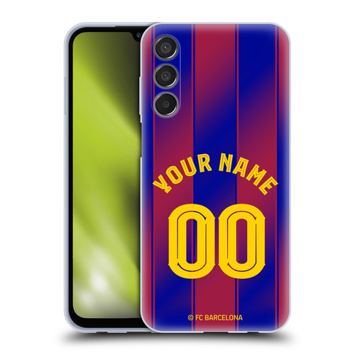 Custom Customised Personalised FC Barcelona 2025/26 Kit Home Soft Gel Case for Samsung Galaxy M15/F15 5G