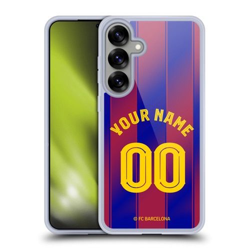 Custom Customised Personalised FC Barcelona 2025/26 Kit Home Soft Gel Case for Samsung Galaxy S25+