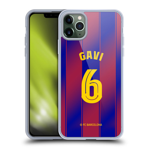 FC Barcelona 2025/26 Players Home Kit Gavi Soft Gel Case for Apple iPhone 11 Pro Max