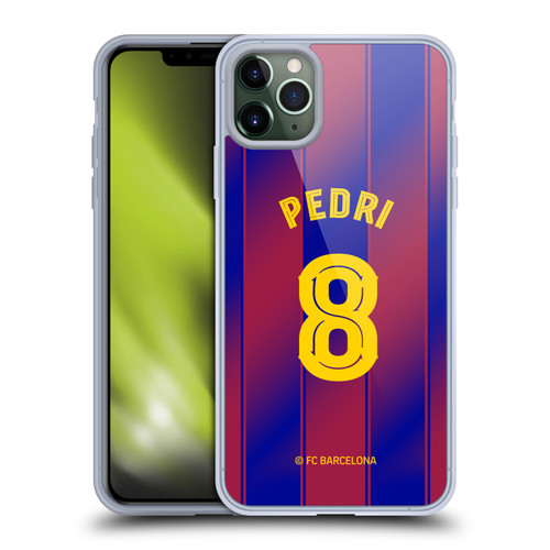FC Barcelona 2025/26 Players Home Kit Pedri Soft Gel Case for Apple iPhone 11 Pro Max