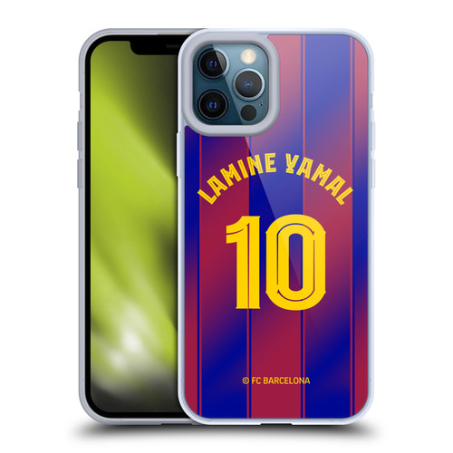 FC Barcelona 2025/26 Players Home Kit Lamine Yamal Soft Gel Case for Apple iPhone 12 Pro Max