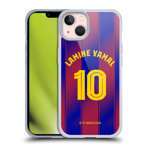 FC Barcelona 2025/26 Players Home Kit Lamine Yamal Soft Gel Case for Apple iPhone 13