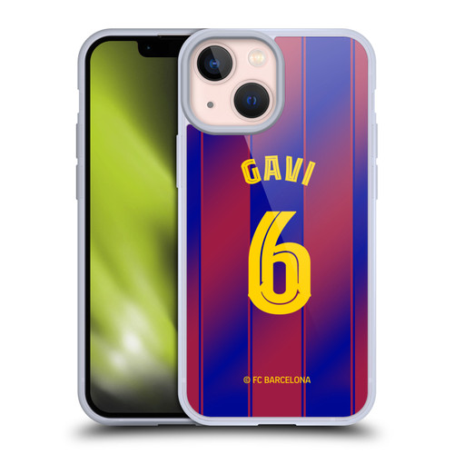 FC Barcelona 2025/26 Players Home Kit Gavi Soft Gel Case for Apple iPhone 13 Mini