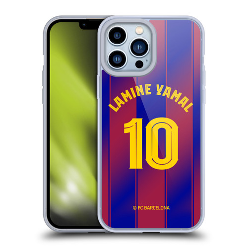 FC Barcelona 2025/26 Players Home Kit Lamine Yamal Soft Gel Case for Apple iPhone 13 Pro Max