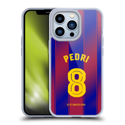 FC Barcelona 2025/26 Players Home Kit Pedri Soft Gel Case for Apple iPhone 13 Pro & MagSafe