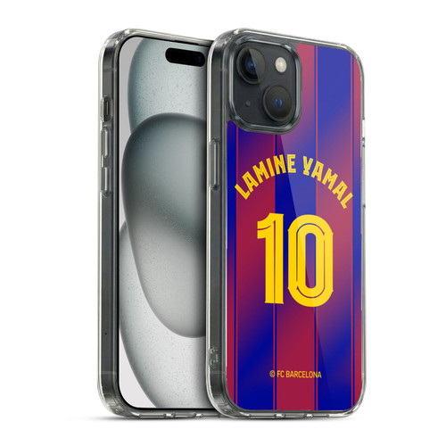 FC Barcelona 2025/26 Players Home Kit Lamine Yamal Soft Gel Case for Apple iPhone 15 & MagSafe