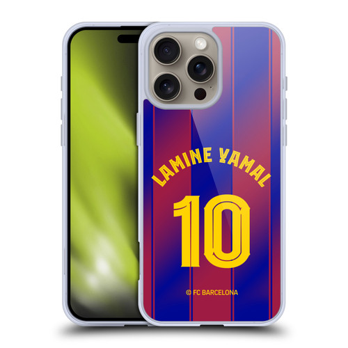 FC Barcelona 2025/26 Players Home Kit Lamine Yamal Soft Gel Case for Apple iPhone 16 Pro Max FC Barcelona 2025/26 Players Home Kit Lamine Yamal Soft Gel Case for Apple iPhone 16 Pro Max