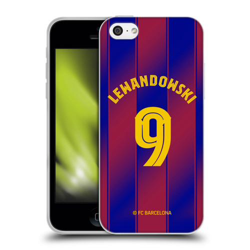 FC Barcelona 2025/26 Players Home Kit Robert Lewandowski Soft Gel Case for Apple iPhone 5c