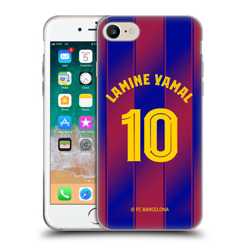 FC Barcelona 2025/26 Players Home Kit Lamine Yamal Soft Gel Case for Apple iPhone 7 / 8 / SE 2020 & 2022 & MagSafe