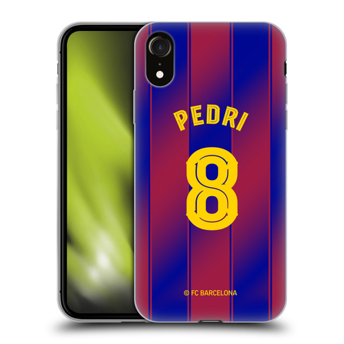 FC Barcelona 2025/26 Players Home Kit Pedri Soft Gel Case for Apple iPhone XR