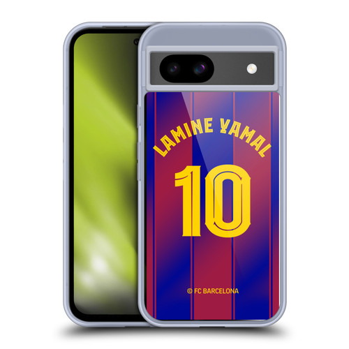 FC Barcelona 2025/26 Players Home Kit Lamine Yamal Soft Gel Case for Google Pixel 8a
