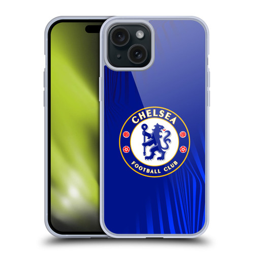 Chelsea Football Club Crest Super Graphic Soft Gel Case for Apple iPhone 15 Plus