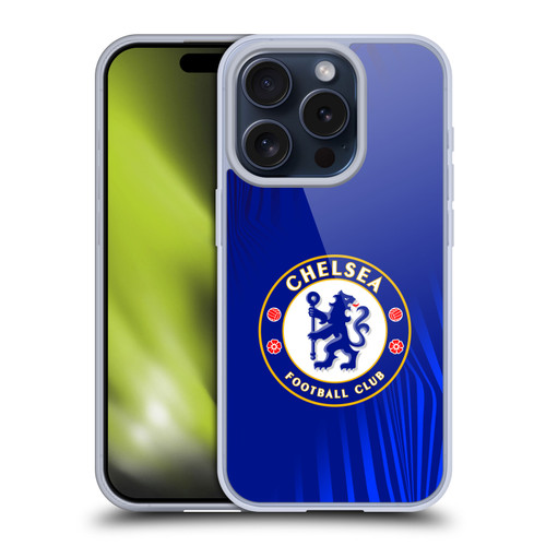 Chelsea Football Club Crest Super Graphic Soft Gel Case for Apple iPhone 15 Pro