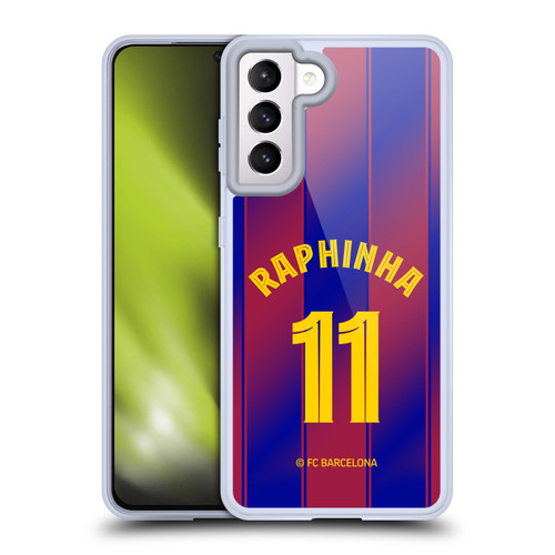 FC Barcelona 2025/26 Players Home Kit Raphinha Soft Gel Case for Samsung Galaxy S21 5G