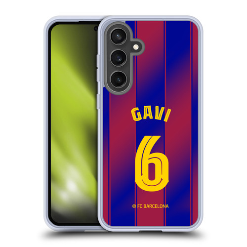 FC Barcelona 2025/26 Players Home Kit Gavi Soft Gel Case for Samsung Galaxy S24 FE