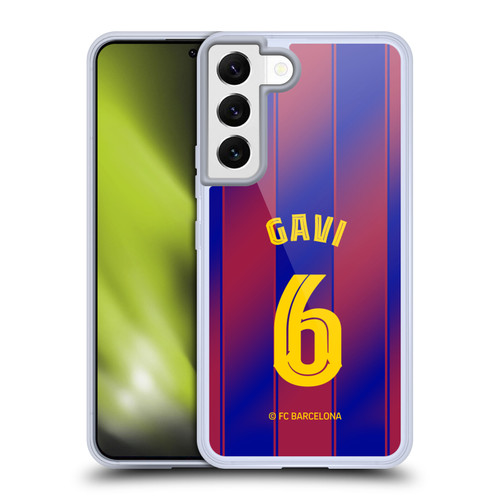 FC Barcelona 2025/26 Players Home Kit Gavi Soft Gel Case for Samsung Galaxy S22 5G