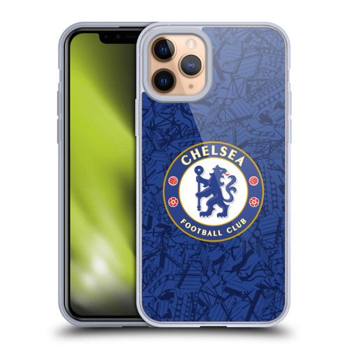 Chelsea Football Club 2019/20 Kit Home Soft Gel Case for Apple iPhone 11 Pro