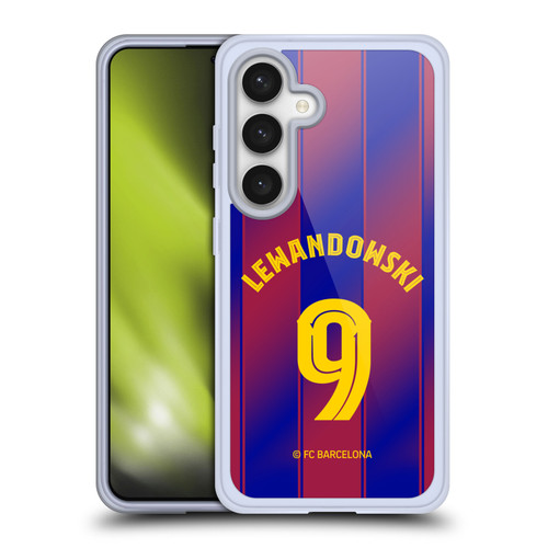 FC Barcelona 2025/26 Players Home Kit Robert Lewandowski Soft Gel Case for Samsung Galaxy S24 5G