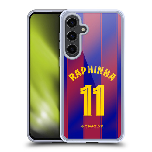 FC Barcelona 2025/26 Players Home Kit Raphinha Soft Gel Case for Samsung Galaxy S24+ 5G