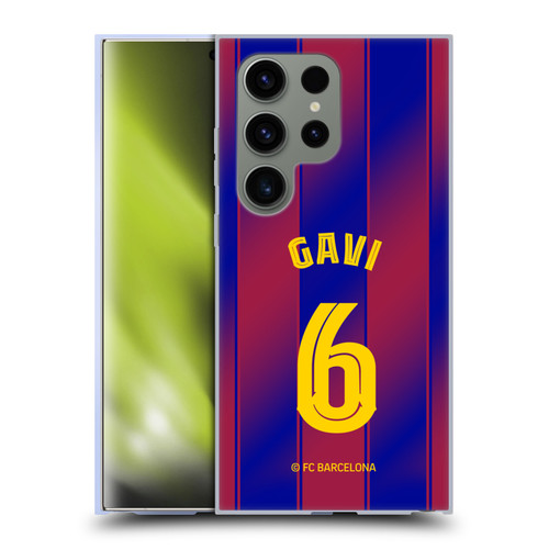 FC Barcelona 2025/26 Players Home Kit Gavi Soft Gel Case for Samsung Galaxy S24 Ultra 5G