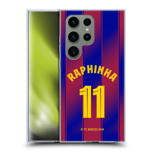 FC Barcelona 2025/26 Players Home Kit Raphinha Soft Gel Case for Samsung Galaxy S24 Ultra 5G