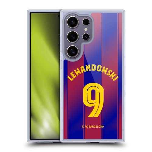 FC Barcelona 2025/26 Players Home Kit Robert Lewandowski Soft Gel Case for Samsung Galaxy S25 Ultra
