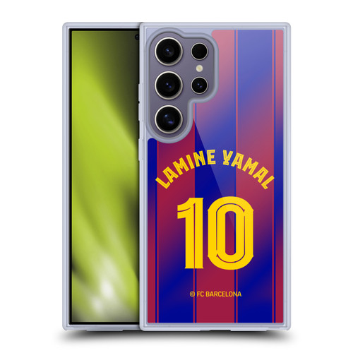 FC Barcelona 2025/26 Players Home Kit Lamine Yamal Soft Gel Case for Samsung Galaxy S25 Ultra