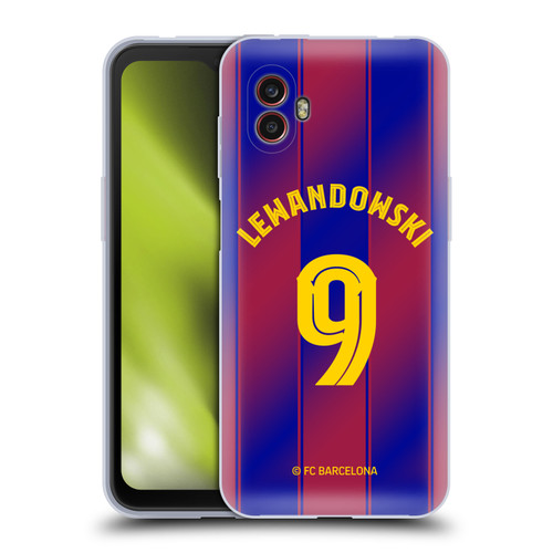 FC Barcelona 2025/26 Players Home Kit Robert Lewandowski Soft Gel Case for Samsung Galaxy Xcover6 Pro/Pro2