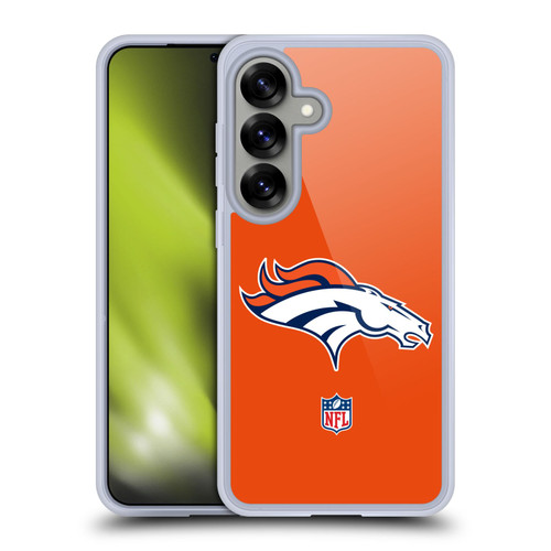 NFL Denver Broncos Logo Plain Soft Gel Case for Samsung Galaxy S25