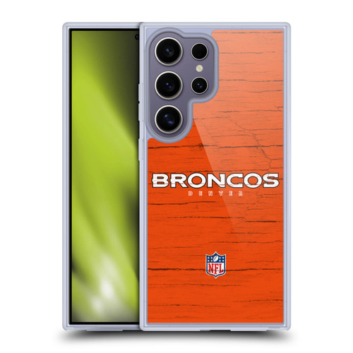 NFL Denver Broncos Logo Distressed Look Soft Gel Case for Samsung Galaxy S25 Ultra