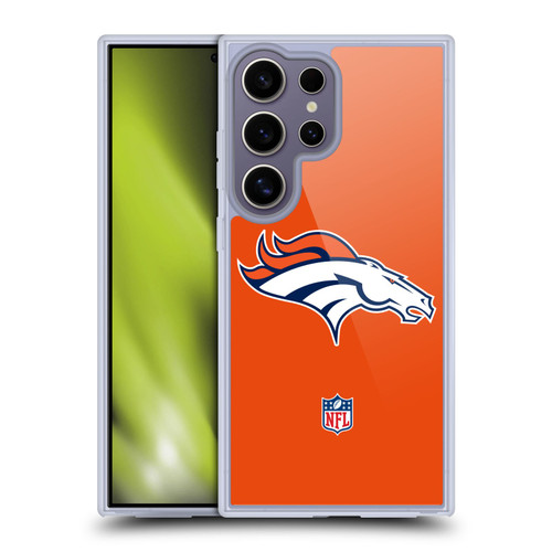 NFL Denver Broncos Logo Plain Soft Gel Case for Samsung Galaxy S25 Ultra
