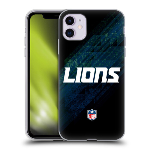 NFL Detroit Lions Logo Blur Soft Gel Case for Apple iPhone 11