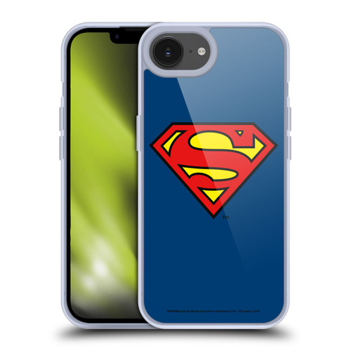 Superman DC Comics Logos Classic Soft Gel Case for Apple iPhone 16e & MagSafe