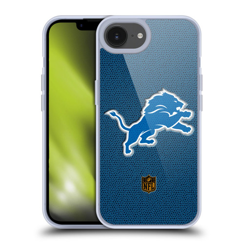 NFL Detroit Lions Logo Football Soft Gel Case for Apple iPhone 16e