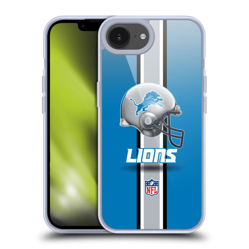NFL Detroit Lions Logo Helmet Soft Gel Case for Apple iPhone 16e