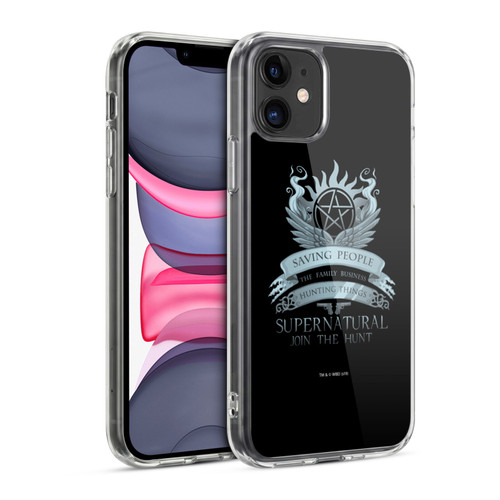 Supernatural Vectors Saving People Logo Soft Gel Case for Apple iPhone 11