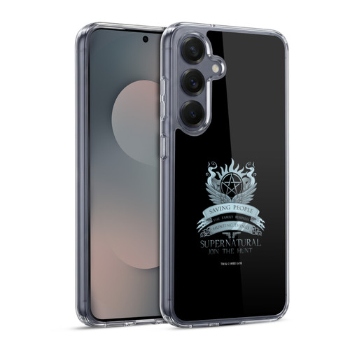 Supernatural Vectors Saving People Logo Soft Gel Case for Samsung Galaxy S25