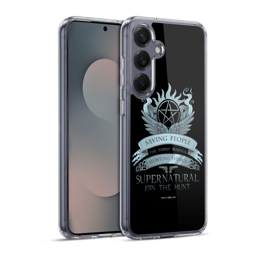 Supernatural Vectors Saving People Logo Soft Gel Case for Samsung Galaxy S25+