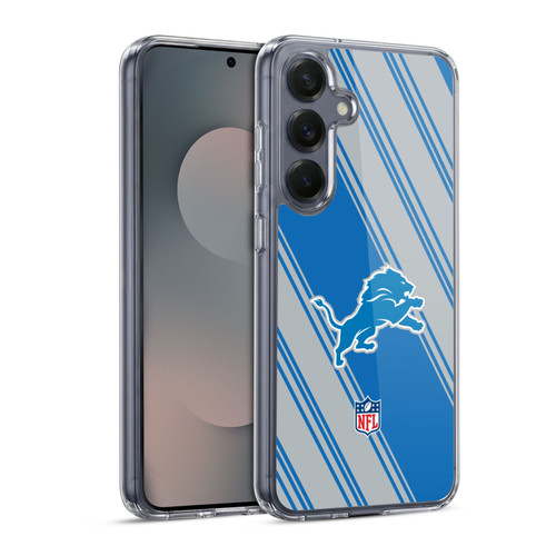 NFL Detroit Lions Artwork Stripes Soft Gel Case for Samsung Galaxy S25 & MagSafe