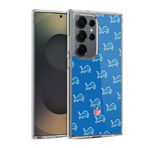 NFL Detroit Lions Artwork Patterns Soft Gel Case for Samsung Galaxy S25 Ultra & MagSafe