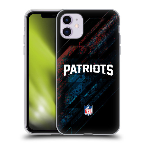 NFL New England Patriots Logo Blur Soft Gel Case for Apple iPhone 11