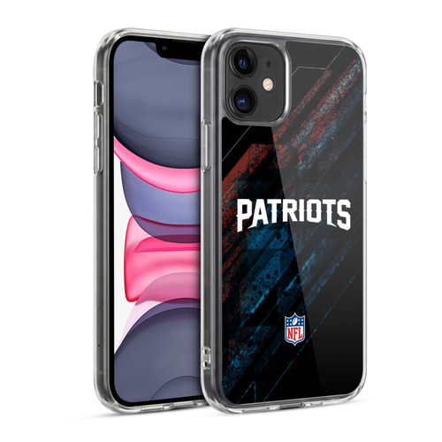 NFL New England Patriots Logo Blur Soft Gel Case for Apple iPhone 11