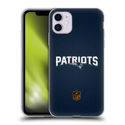 NFL New England Patriots Logo Football Soft Gel Case for Apple iPhone 11