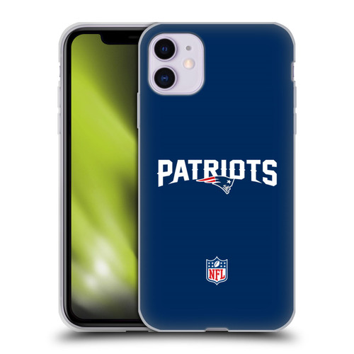 NFL New England Patriots Logo Plain Soft Gel Case for Apple iPhone 11