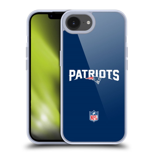 NFL New England Patriots Logo Plain Soft Gel Case for Apple iPhone 16e