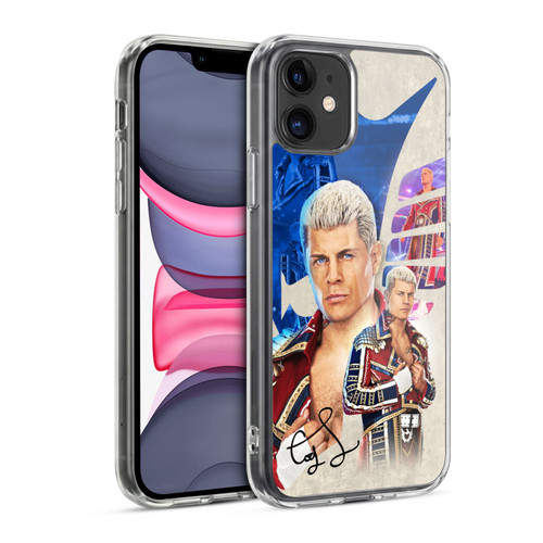 WWE Cody Rhodes Superstar Graphics Soft Gel Case for Apple iPhone 11