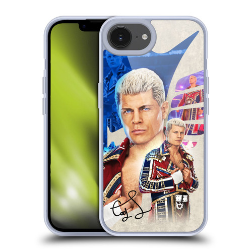WWE Cody Rhodes Superstar Graphics Soft Gel Case for Apple iPhone 16e & MagSafe