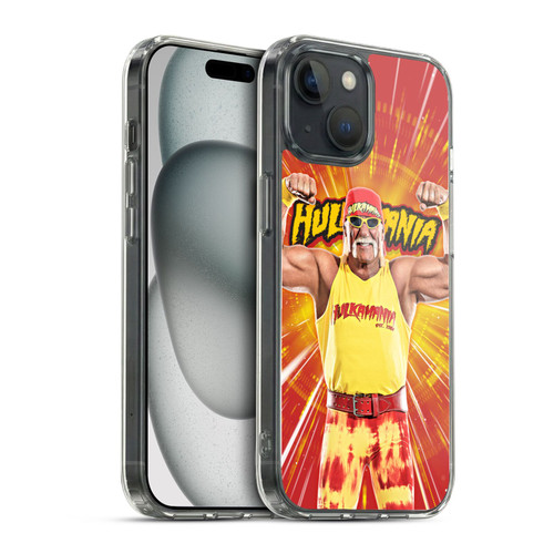 WWE Hulk Hogan Portrait Soft Gel Case for Apple iPhone 15