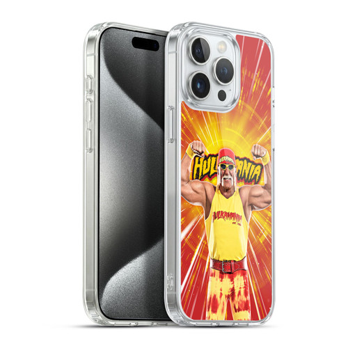 WWE Hulk Hogan Portrait Soft Gel Case for Apple iPhone 15 Pro Max
